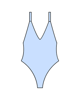 Custom V Neck Swimsuit