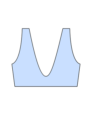 Custom Square Neckline Bikini Top