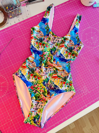 Custom Classic Round Neck Swimsuit